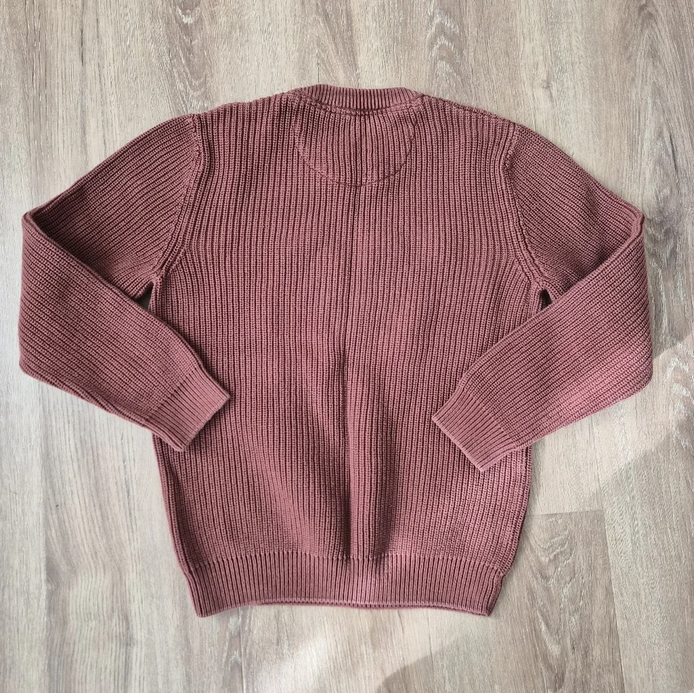 FOLK Rust Ribbed Thick Knit Sweater - Picture 3 of 4